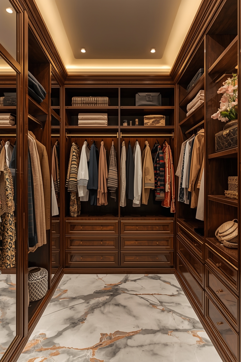 Luxury wardrobe styling